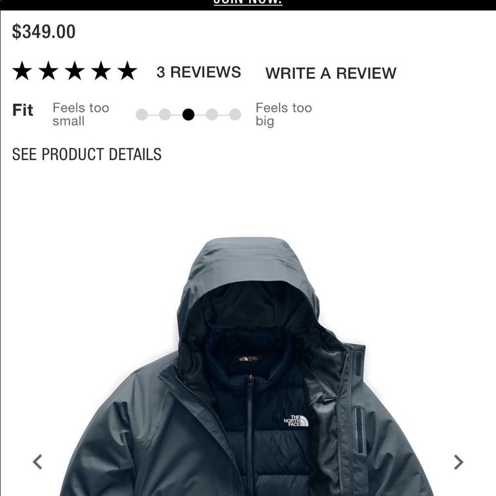 North Face men’s Tri-Climate coat - Picture 7 of 7
